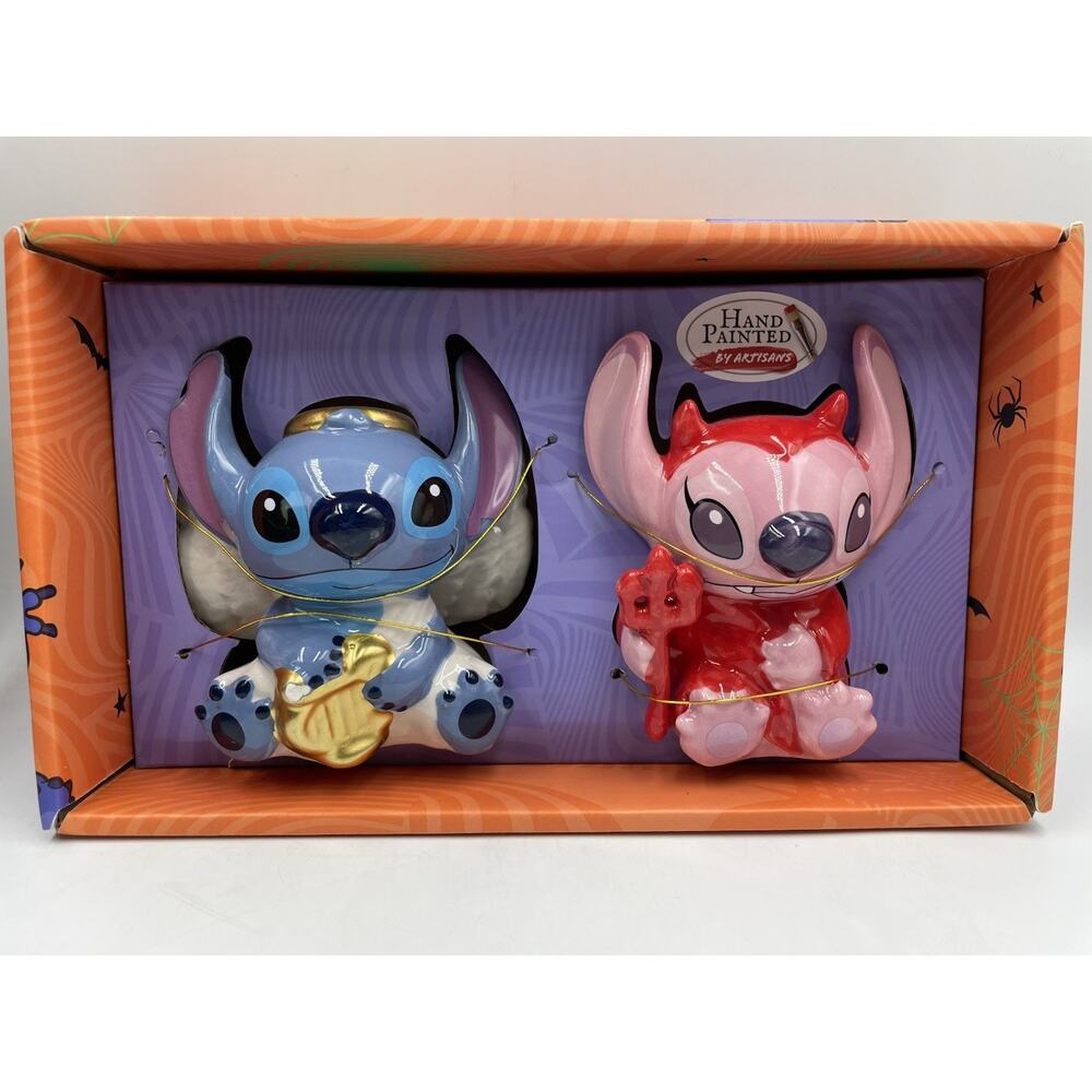 Disney Stitch Angel and Devil Salt and Pepper Shakers NEW In Box
